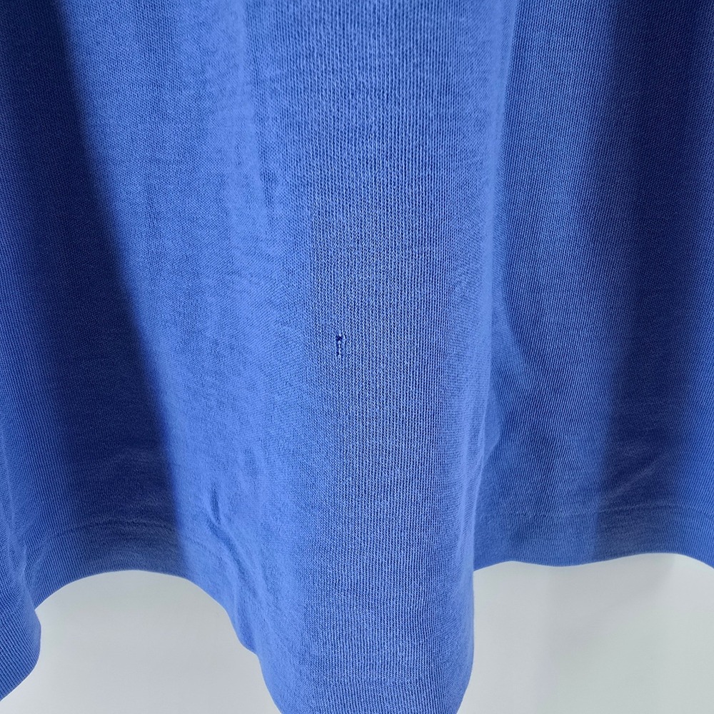 Polo Ralph Lauren Polo Shirt Mens Large Blue Yellow Pony Short Sleeve Jersey - Picture 11 of 12